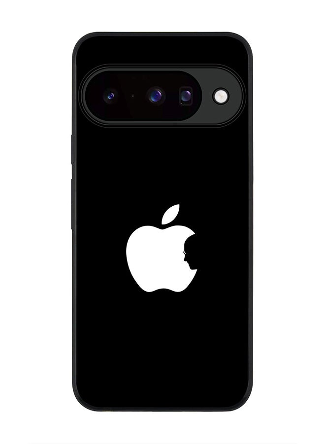 For Google Pixel 10 Case,Slim fit Camera Protection, Shockproof Thin Phone cover  - Steve's Apple - Black